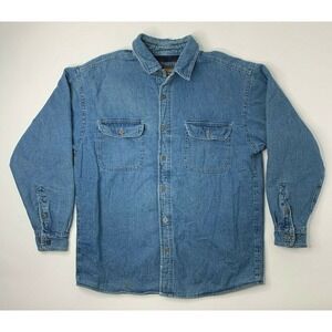 Levi Strauss Fleece Lined Blue‎ Denim Jean Jacket Mens Large